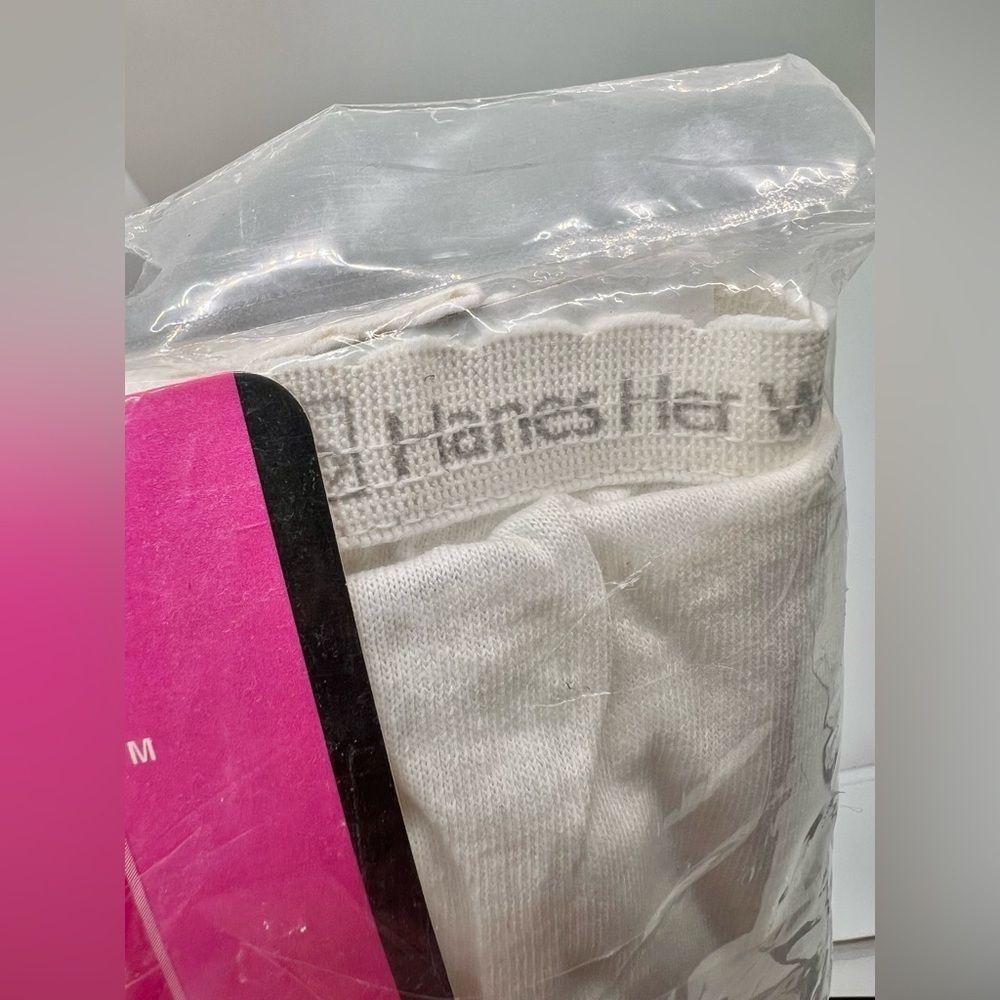 Vintage Woman’s Hanes Her Way White 100% Cotton Briefs 3 Pack Size 8 NOS 1992 - Picture 4 of 5